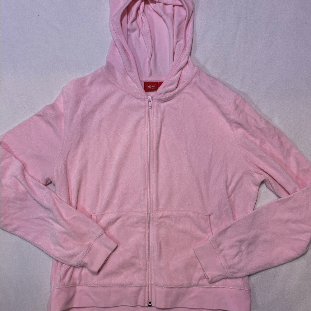 Y2K Babydoll Mossimo Supply Co Pink Zip-Up Hoodie Jacket